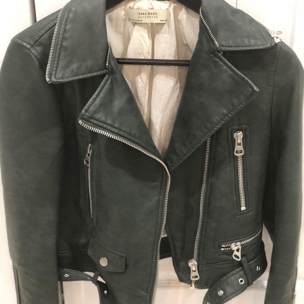 Zara leather jacket